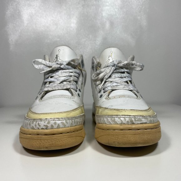 Jordan Youth Shoes Retro 3 Pure Money GS 834014 103 White Sz 5Y - Picture 2 of 15